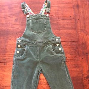 Mini Boden Green Cord Overalls